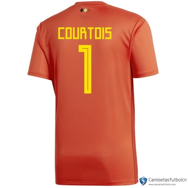 Camiseta Seleccion Belgica Primera equipo Courtois 2018 Rojo
